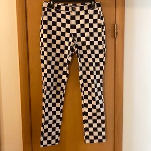 Jackson Checkered Joker Clown Pants Jeans Black White Size 30